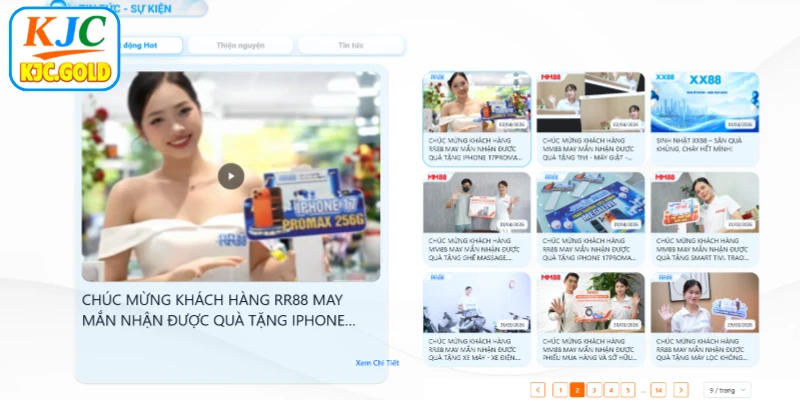 Cập nhật sự kiện KJC mới nhất mỗi ngày trên trang chủ