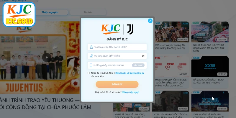 Chỉ 3 bước đăng ký KJC là trở thành hội viên chính thức