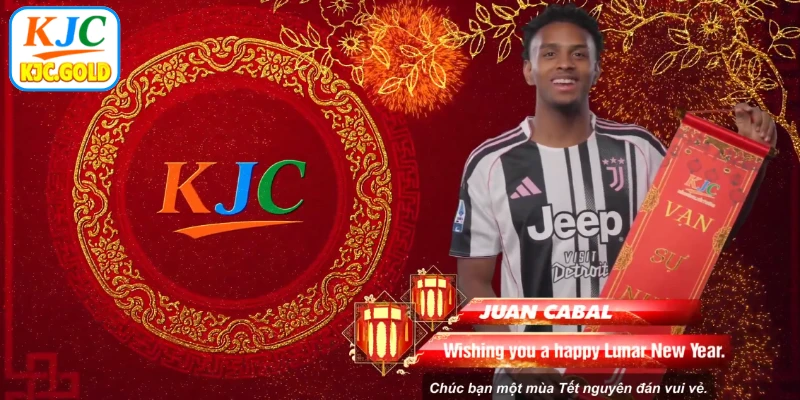 Đối tác JUVENTUS Chúc Mừng Năm Mới 2026 KJC ý nghĩa