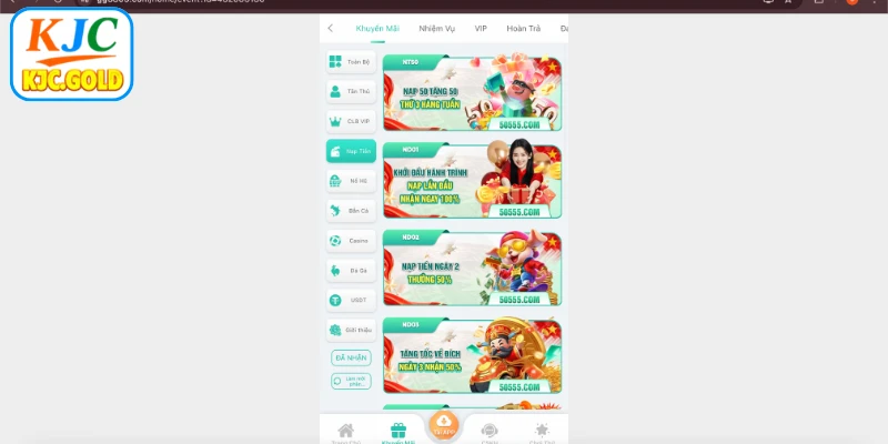 Khám phá săn khuyến mãi nạp tiền tại GG88 đa dạng